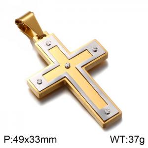 Stainless Steel Cross Pendant - KP80773-K