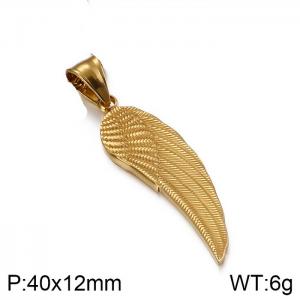Stainless Steel Gold-plating Pendant - KP80847-Z