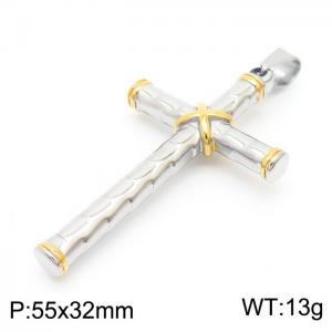 Stainless Steel Cross Pendant - KP81524-K