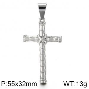 Stainless Steel Cross Pendant - KP81525-K