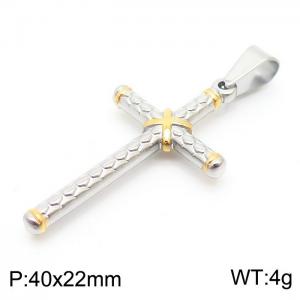 Stainless Steel Cross Pendant - KP81526-K