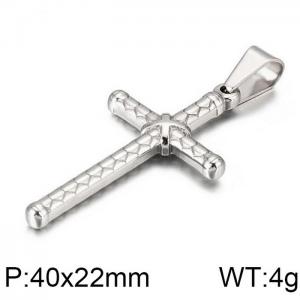 Stainless Steel Cross Pendant - KP81527-K