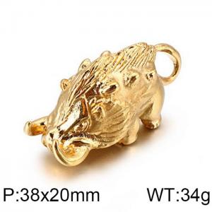 Stainless Steel Gold-plating Pendant - KP81531-K