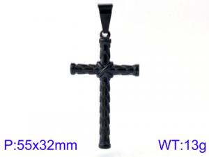 Stainless Steel Cross Pendant - KP81532-K