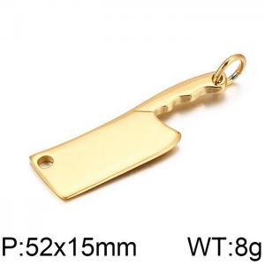 Stainless Steel Gold-plating Pendant - KP81595-K