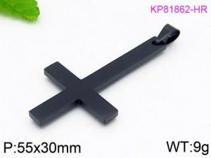 Stainless Steel Cross Pendant - KP81862-HR