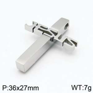 Stainless Steel Cross Pendant - KP82035-LE