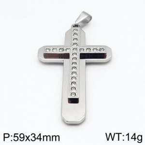 Stainless Steel Cross Pendant - KP82055-LE