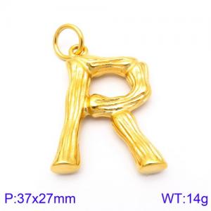 Stainless Steel Gold-plating Pendant - KP82114-KHX