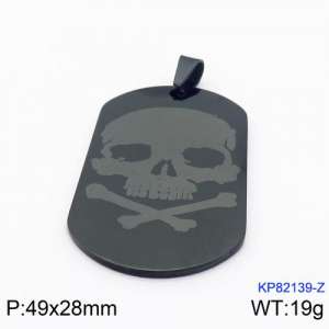 Stainless Steel Black-plating Pendant - KP82139-Z