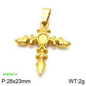 Stainless Steel Cross Pendant - KP82287-Z