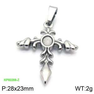 Stainless Steel Cross Pendant - KP82288-Z