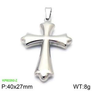 Stainless Steel Cross Pendant - KP82292-Z