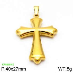 Stainless Steel Cross Pendant - KP82293-Z