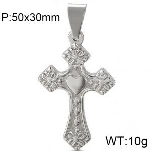 Stainless Steel Cross Pendant - KP82367-K