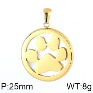 Stainless Steel Gold-plating Pendant - KP82446-GC