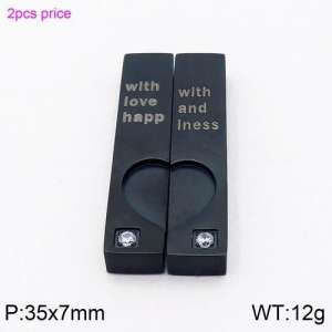 Stainless Steel Lover Pendant - KP82656-Z