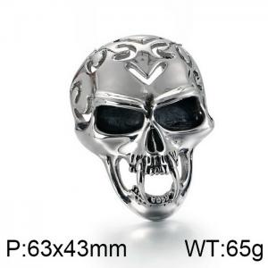 Stainless Skull Pendants - KP82814-BDJX