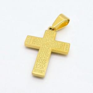 Stainless Steel Cross Pendant - KP82941-KD