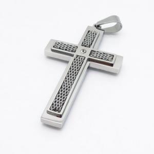 Stainless Steel Cross Pendant - KP93347-HR