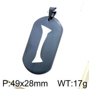 Stainless Steel Black-plating Pendant - KP93541-Z