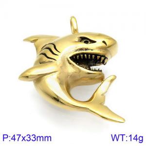 Stainless Steel Gold-plating Pendant - KP93797-KHX