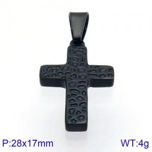 Stainless Steel Cross Pendant - KP93803-KFC