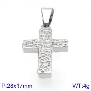 Stainless Steel Cross Pendant - KP93804-KFC