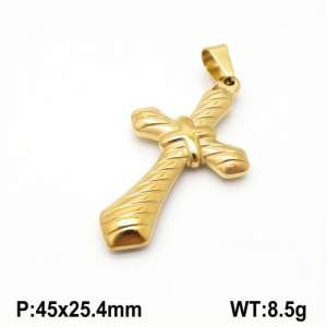 Stainless Steel Cross Pendant - KP93840-Z