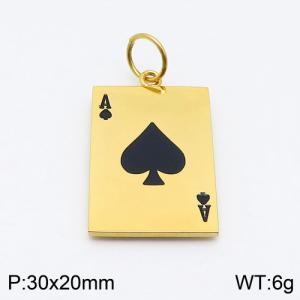 Stainless Steel Gold-plating Pendant - KP94145-JL