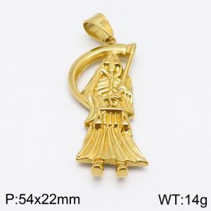 Stainless Steel Gold-plating Pendant - KP94186-JL