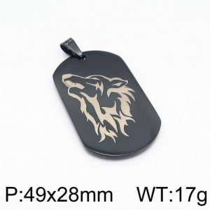 Stainless Steel Black-plating Pendant - KP94300-Z