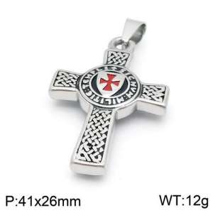 Stainless Steel Cross Pendant - KP94668-TBC