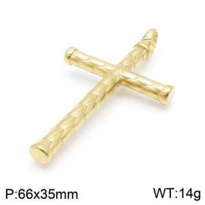 Stainless Steel Cross Pendant - KP94680-TBC