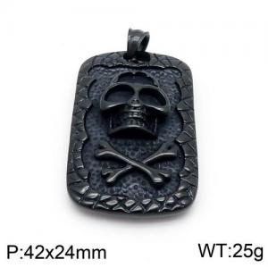 Stainless Skull Pendants - KP96099-MI