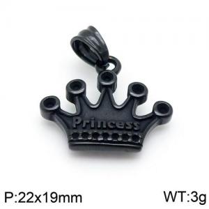 Stainless Steel Black-plating Pendant - KP96176-MI