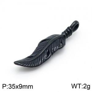 Stainless Steel Black-plating Pendant - KP96220-MI