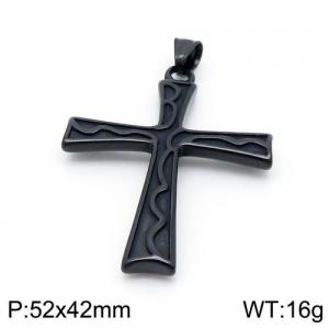 Stainless Steel Cross Pendant - KP96255-MI