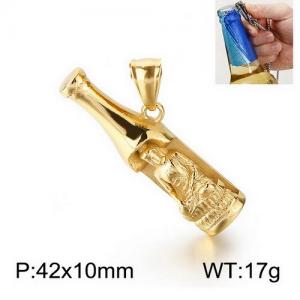 Stainless Steel Gold-plating Pendant - KP96298-KHX
