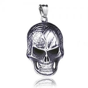 Stainless Skull Pendants - KP96391-WGLN