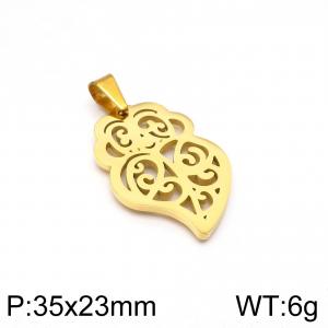 Stainless Steel Gold-plating Pendant - KP96739-Z