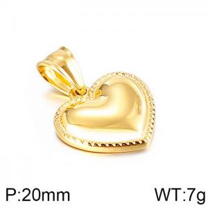 Stainless Steel Gold-plating Pendant - KP96837-Z