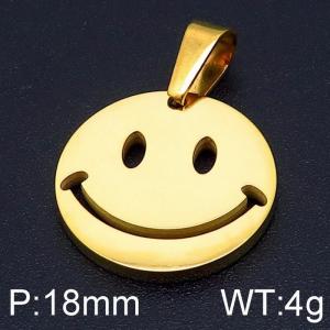 Stainless Steel Gold-plating Pendant - KP96976-Z