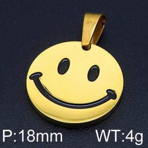 Stainless Steel Gold-plating Pendant - KP96980-Z