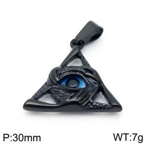 Stainless Steel Black-plating Pendant - KP97000-MI