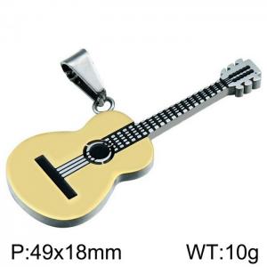 Stainless Steel Gold-plating Pendant - KP97012-WGMJ