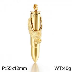 Stainless Steel Gold-plating Pendant - KP97051-WGAA
