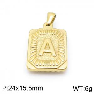 Stainless Steel Gold-plating Pendant - KP97117-LB