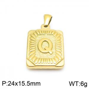 Stainless Steel Gold-plating Pendant - KP97133-LB