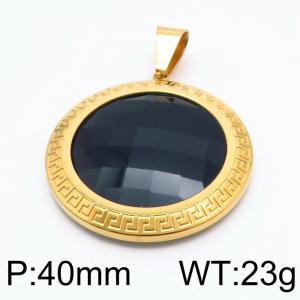 Stainless Steel Gold-plating Pendant - KP97160-Z